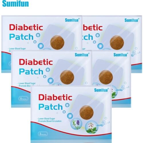 30pcs=5bags Diabetic Patch Chinese Herbal Stabilizes Blood Sugar Level Lower Blood Glucose Sugar Balance Medical Plaster D1791
