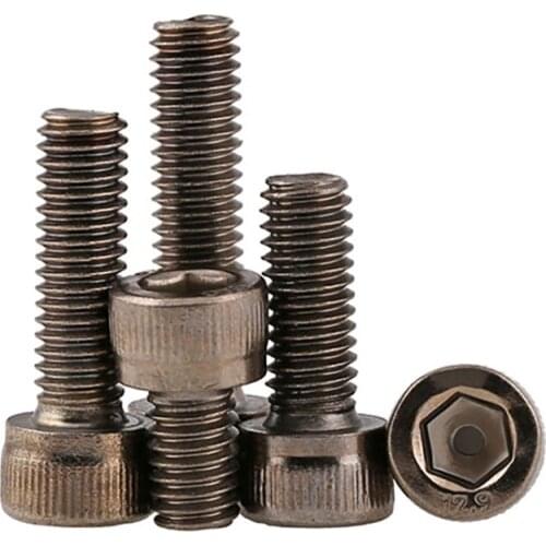 Socket Cap Screws Nickel Plated Hex Head Bolts Grade 12.9 M2 M2.5 M3 M4 M5 M6