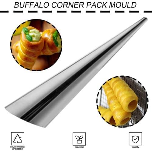 9CM Baking Cones Stainless Steel Spiral Croissant Tubes Horn bread Pastry Making Cake Mold Hom Kitchen Baking Supplies