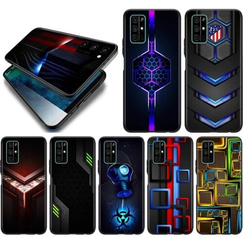 Araba Karbon Fiber Silicone Cover For Huawei Honor 10i 10 9C 9A RU 9X 9N 9S 9 Pro Lite Play 3E V9 Black Phone Case