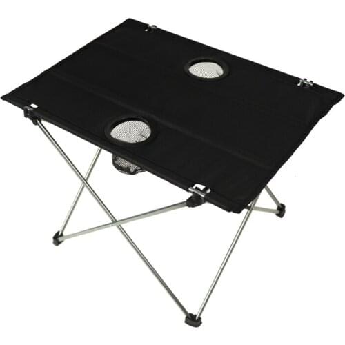 Outdoor Folding Table Oxford Cloth Aluminum Alloy Light Barbecue Table Portable Fishing Picnic Camping Table