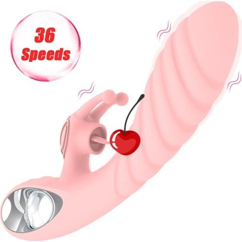 G Spot Vibrator for Women Vaginal Clitoral Massager Clit Tongue Licking Female Masturbator Dildo Sex Toys 36 Speed Sexshop