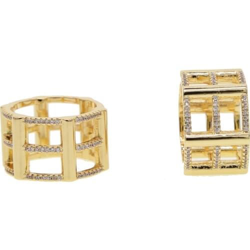 Thin Baguette T Ring Engagement clear crystal Trapezoid Stone Rings For Women Fashion Finger Accessories Anel Wedding Band