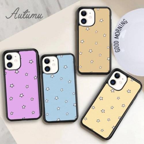 Stars Phone Case for iPhone 11 12 Pro Max mini X XR XS SE 2020 5 6S 7 8 Plus Samsung Galaxy S8 S9 S10 Cover shell