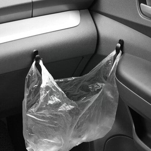 New Style High Quality 2Pcs Convenient Black Auto SUV Bag Organizer Self Car Hook Purse Holder Truck Car Hanger Stuff V7U6