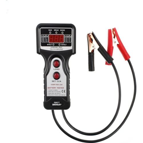 ALL SUN EM577 12V CCA Digital Automotive /Car Battery Tester for Cold Temperature /Battery Load /Charging Voltage /Starter Motor