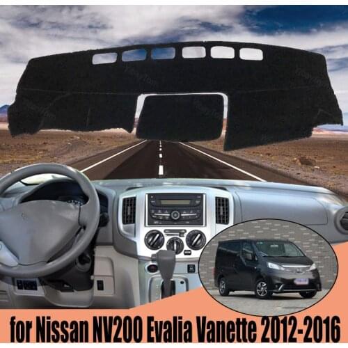 Anti-Slip Anti-UV Mat Dashboard Cover Pad Dashmat Protect Carpet for Nissan NV200 Evalia Vanette 2012-2016 Accessories