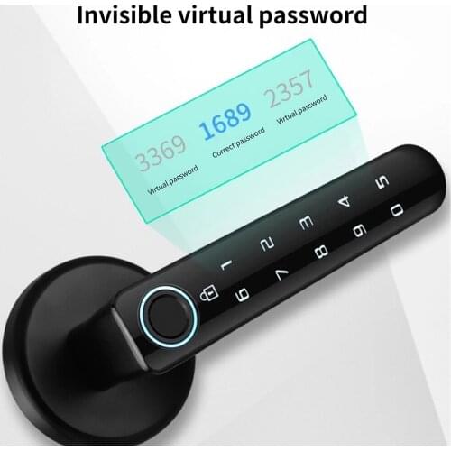 Automatic Electronic Door Lock Biometric Fingerprint Password Lock Security Smart Door Lock for Home Access Control