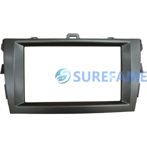Double Din Car Radio Panel for Toyota Corolla Altis 2007-2013 Dash Kit Fascia Face Plate Trim Install Stereo Facia Adapter