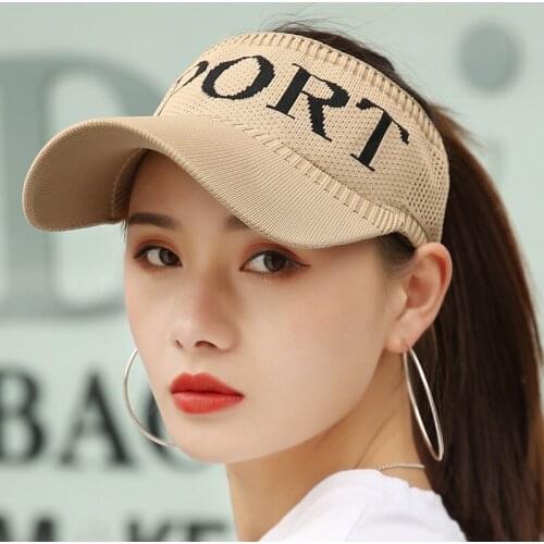 New Summer Empty Top Duck Tongue Baseball Hats for Women Sun Visor Hip Hop Sports Cap UV Sunscreen Sun Cap Sombreros De Sol 2021