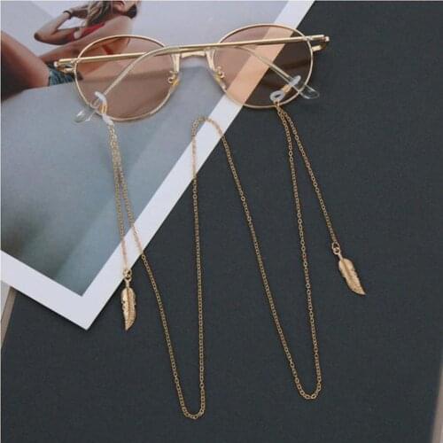 Fashion Metal Eyeglass Chains Women Sunglasses Holder Necklace Reading Glasses Non-slip Lanyard Gold Plated Eyewear Accessories
