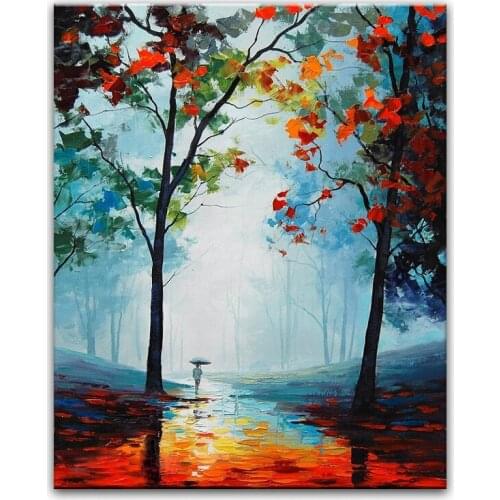 DONGMEI OILPAINTING hand painted oil painting high quality Modern art landscape painting home decor pictures WX15042236