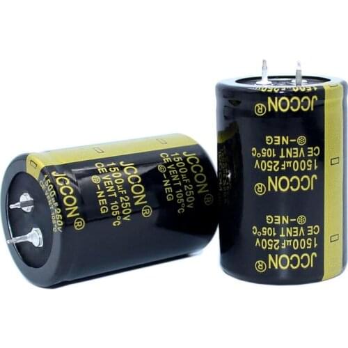 JCCON Thick-foot Electrolytic Capacitor 250v1500uf Volume 35x50 Inverter Power