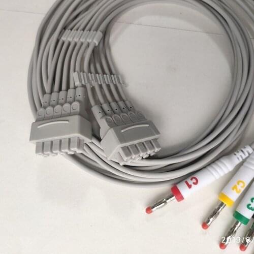 GE ECG Cable GE ECG machine lead cable for GE MAC5500 MAC5000