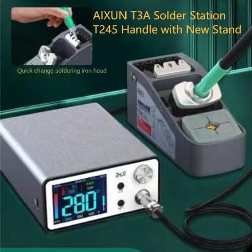 JC AIXUN T3A Intelligent Soldering Station Support T12/T245/936 Series Handle Soldering Iron Tips Electric Welding Iron Station