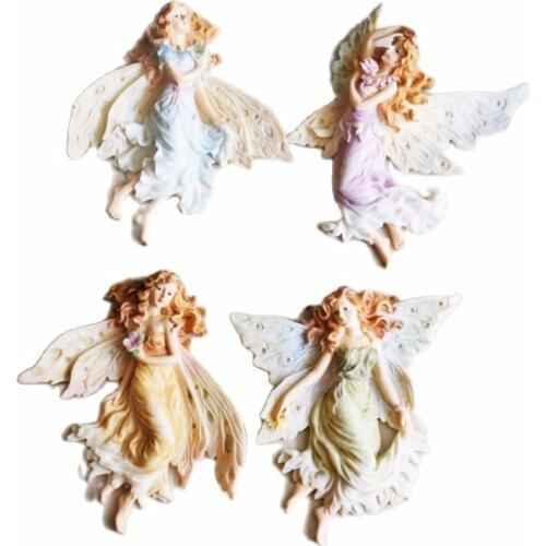 LXYY Mould Angel Girl Chocolate Silicone Mold DIY Flower Fairy Sugar Cake Decoration Moulds Wedding Gift
