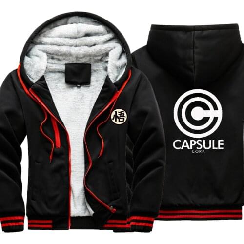 Anime CAPSULE CORP men coat outwear windbreak Male Jacket warm hoodies men thick Camouflage Sleeve causal winter Mens Jacket