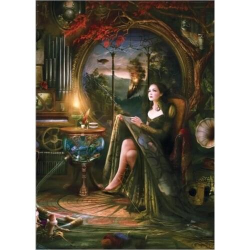 Trapped Woman Cross Stitch Kits 14CT Unprinted 11CT Print Crafts For Embroidered Handmade Art Counted Set Wall Home Decor