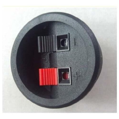 Wholesale 500pcs 2PIN PUSH Red and Black Spring Push Type Speaker Cable wire Loudspeaker Audio Terminal Board Connector -w208