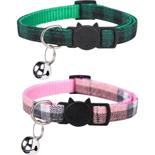 1pc Cat Necklace Cat Collar With Bell Adjustable Buckle Collar Cat Pet Supplies Cat Small Dog Accessories Collar Pet Supply