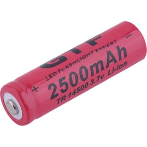 2500mah 14500 rechargeable lithium battery, 3.7v battery tip, flashlight, accumulator rechargeable battery, dropshipping