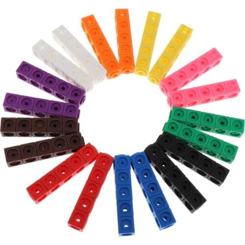 Early Education Multilink Counting Cubes Blocks Manipulative Math Barrelled