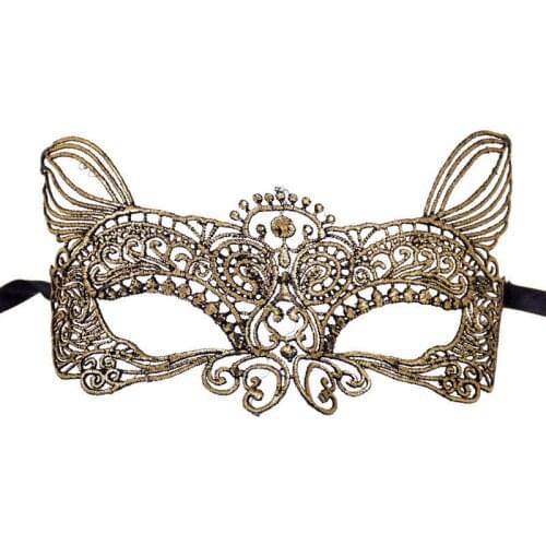 Sexy Venetian Lace Half Mask Crown Flower Masks Christmas Halloween Masquerade Cosplay Prom Female Masque Girls Party Lace Mask