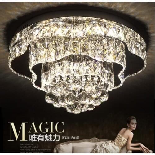 Ceiling lamp modern minimalist led line cutting crystal lamp Creative living room study room lamp