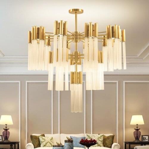 Modern modern led chandelier lustres para quarto lampes suspendues living room decoration ventilador de techo