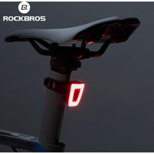 ROCKBROS Mni Bike Light Waterproof USB Rechargeable Helmet Taillight Lantern for Bicycle LED Safety Night Riding Tail Light