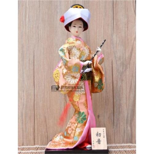 1 PC Japanese Geisha Doll Ornament Craft Home Decoration Kimono Style Gift Multi Pattern Stylish