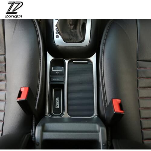 1pc Stainless Steel Water Cup Panel Trim Stickers For Volkswagen Tiguan Accessories VW Tiguan 2010 2011 2012 2013 2014 2015 2016