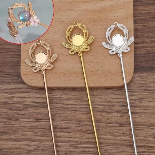 10 Pieces 120mm Vintage Chinese Hair Sticks Wedding Tiaras Hairpin DIY Hair Accessories For Women