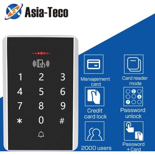 125Khz RFID Access Control Keypad digital panel Card Reader Door Lock System Standalone Access Controller 2000 users