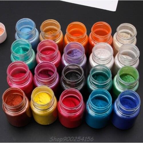 20 Colors Mica Powder Epoxy Resin Dye Pearl Pigment Natural Mica Mineral Powder Jy17 20 Dropship
