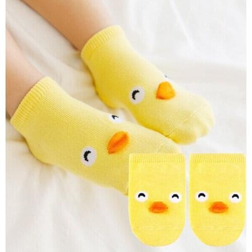 2015 Brand Cotton Baby Socks Pig Duck Cartoon Animal 3D Design Kids Socks Girls/Boys Gift