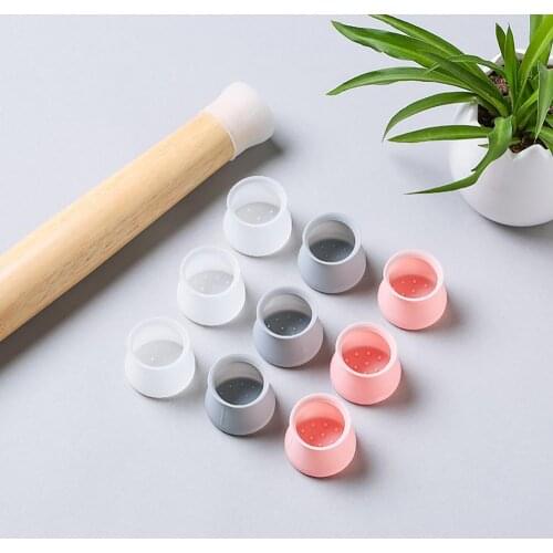 4 Pcs/Lot Table Chair Leg Mat Silicone Non-slip Table Chair Leg Caps Foot Protection Bottom Cover Pads Wood Floor Protectors