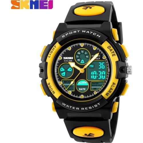 SKMEI Sports Kids Watches Children Waterproof Military Dual Display Wristwatches LED Waterproof Watch montre enfant 1163