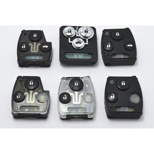 For Honda Accord Civic 2008 CRV Pilot Fit Jazz Odyssey Auto Car Key Case Shell Cover Fob Pad 2/3 Button Accessories