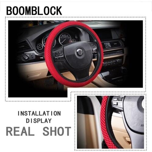 Car Steering Wheel Cover Breathability Sandwich Fabric Skidproof For kia Ceed Cerato Suzuki grand vitara Citroen xsara picasso