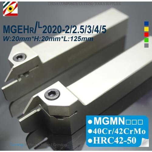EDGEV MGEHR2020-2/2.5/3/4/5 MGEHL2020-2/2.5/3/4/5 CNC External Grooving Tool Holder Cutter Turning Tools For MGMN200/300/400