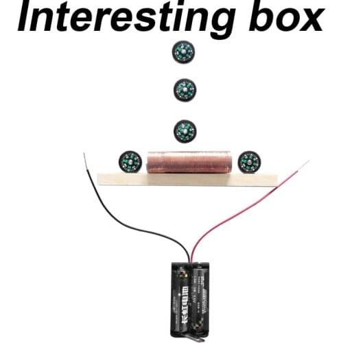 Power-on solenoid demonstration equipment, right-hand spiral law, Ampere’s law, electric magnetization experiment