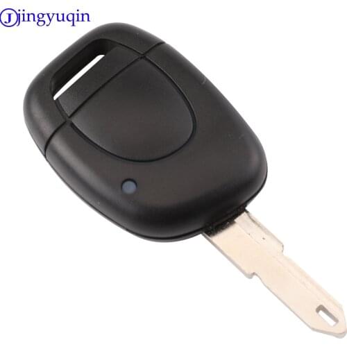 Jingyuqin 20PS 1 Button Remote Car Key Shell Styling For Renault Twingo Clio Kangoo Master No Chip Keyless Entry Fob Case