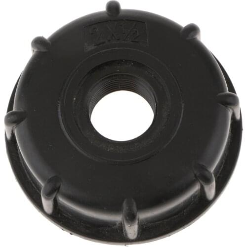 IBC Hose Water Tank Cap for 60mm Thick Thread Outlet for 1000 Liter Tons of Barrels Black New