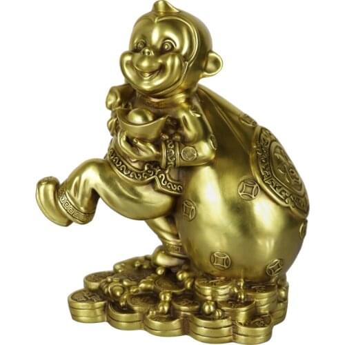 Copper crafts Home Furnishing monkey Zodiac monkey ornaments gift bags jewelry