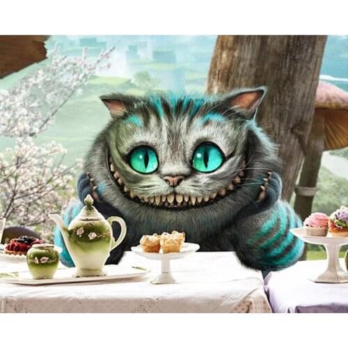 DIY Painting By Numbers Cartoon Cat Oil Coloring By Numbers Wall Art Canvas Picture Hand Painted Home Decoration Gift 40x50cm