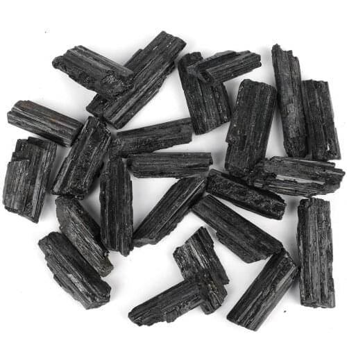 500g Natural Black Tourmaline Stones Energy Healing Chakra Divination Stone Material Mineral Raws Home Decor