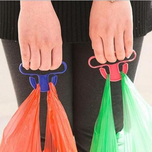 Bag Hanging Bag Holder Portable Vegetables Device Save effort Kitchen Gadgets Mention Dish Carry Shopping Bags Random Color60433