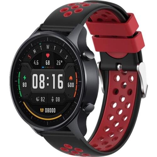 For Xiaomi Watch Color Wrist Strap Sports Silicone Watchband For Amazfit GTR 2 2E Bracelet Double Color Replaceable Accessories