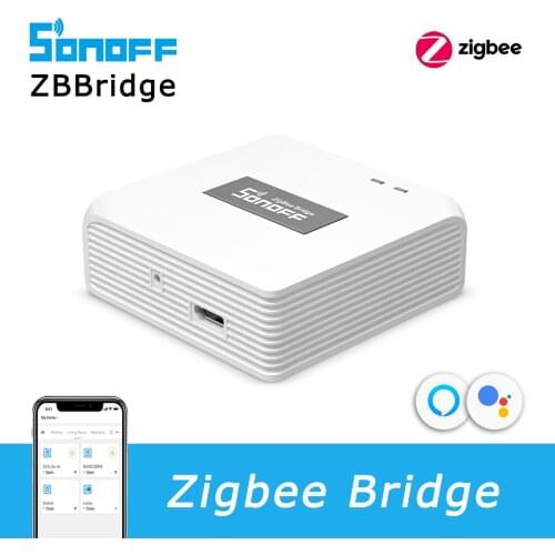SONOFF Zigbee Bridge Hub Gateway for Zigbee Switch PIR Motion Sensor Zigbee Door Sensor, eWeLink App Work with Alexa Google Home